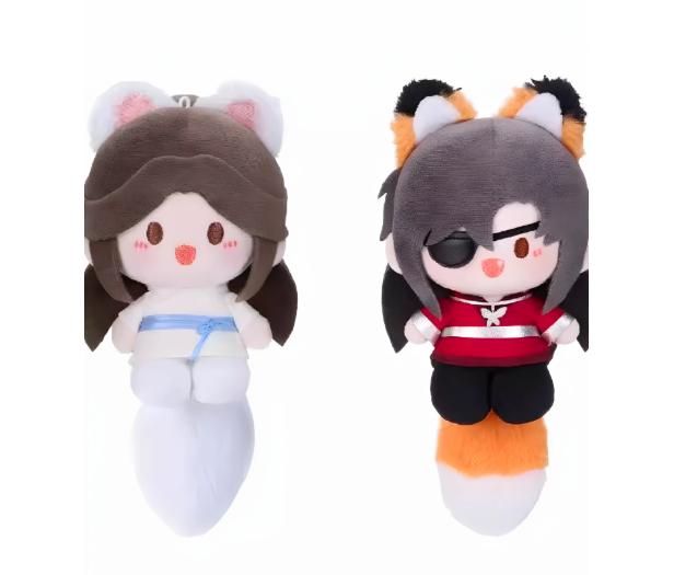 Tian Guan Ci Fu Qinglian Lianlian Douding Plush Stuffed Doll Xie Lian Hua Cheng Pendant Figure Standing Posture Keychain Toy