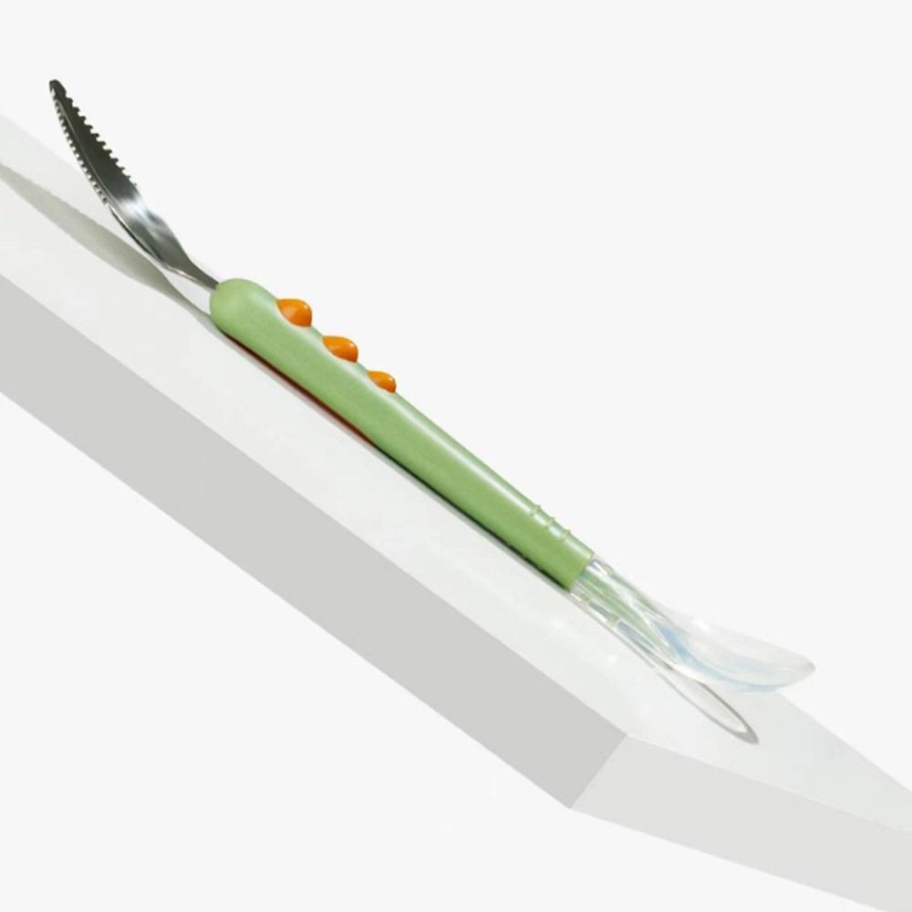 Double-Ended Fruit Puree Spoon Baby Tableware Fruit Scraper Spoon Portable Feeding Spoon