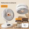 2026 Desktop Mini Electric Fan with Digital Display for Dorm Rooms