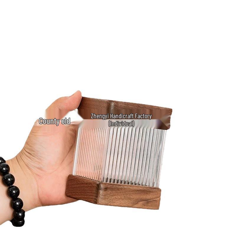In Stock Wooden Kung Fu Pen Holder - Chinese Style Tea Caddy, Knife Holder, Makeup Brush & Office Desk Organizer