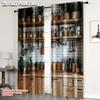 2pcs   Plane Printing Pattern Curtains Rustic Farmhouse Kitchen Versatile Durable Polyester (without Rod) Home Decor Use for