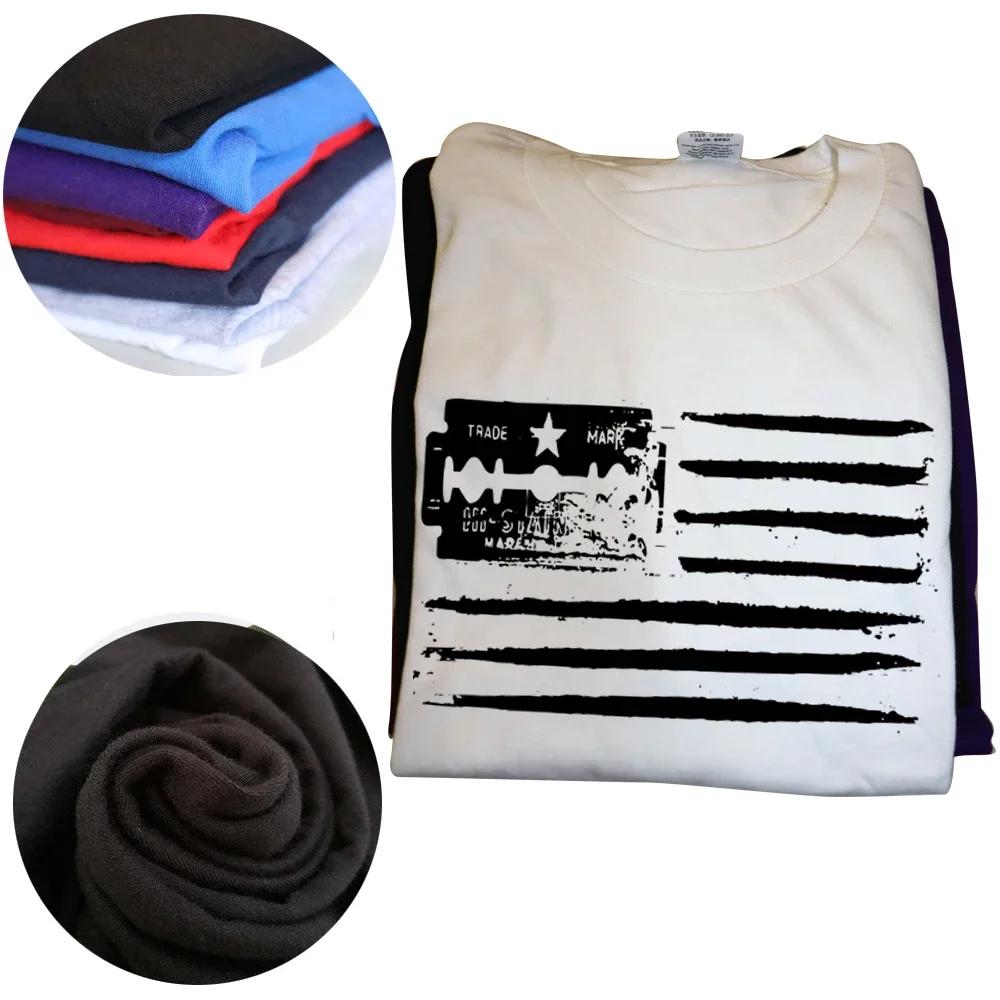 Lustige Amerikanische Flagge Kokain T-Shirts Grafik Baumwolle Streetwear Kurzarm Geburtstagsgeschenke Sommer Kaffee T-Shirt Herrenbekleidung