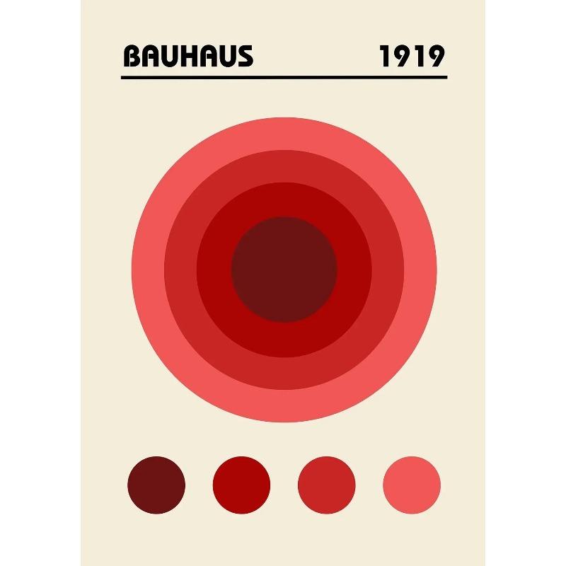 

Nordic Modern Exhibition Bauhaus Geometric Mid Century Wall Art Canvas Painting Posters Pictures for Living Room Home Decor 21X30CMNo Framed