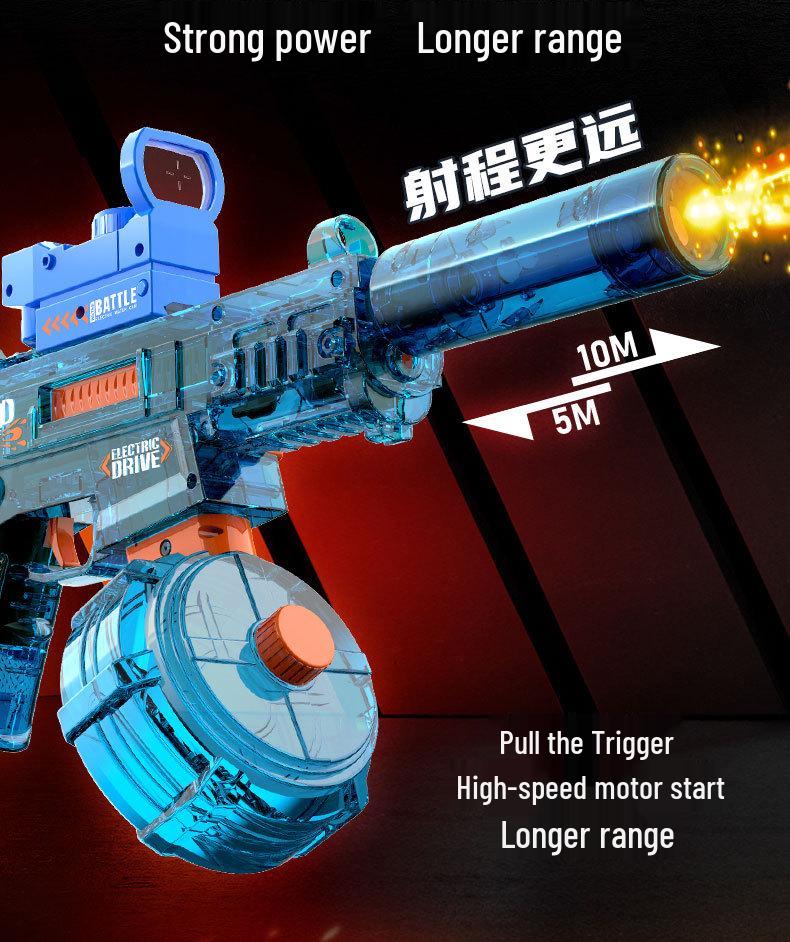 Electric Water Gun MP45: Self-Priming, Rechargeable, Large Capacity Outdoor Toy for Boys and Girls