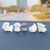 8PCS Cute Desk & Car Collectible Figurines Ornament Accessories Micro Landscape Luminous Puppy Glow in the Dark Home Decor 3x2.7cm