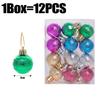3cm Christmas Balls Gifts Xmas Tree Decorations Gift Hanging Pendants Bauble Party Wedding Plastic Ornament Balls Kids Toys