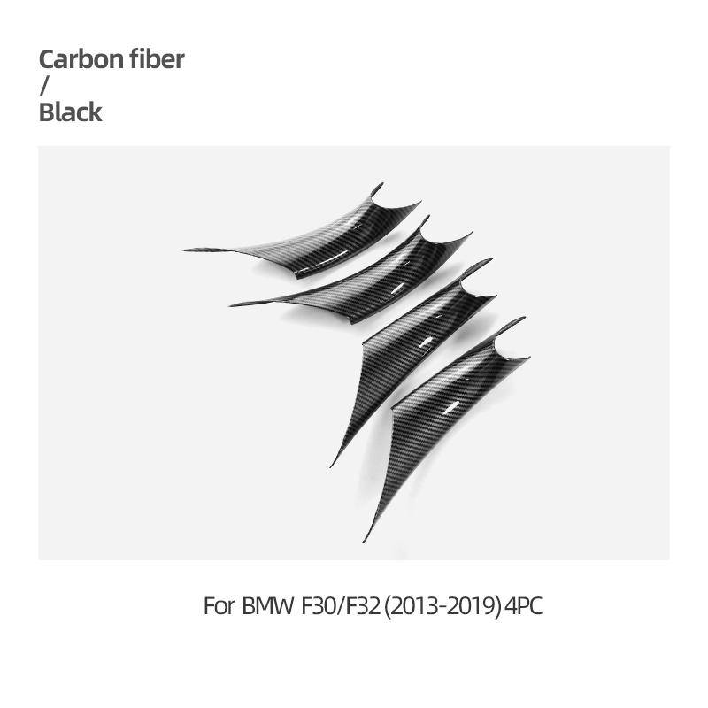 For BMW F30 F32 2013- Carbon Fiber ABS Inner Door Sticker Panel Strip Cover Performance Trim Car Interior Tuning Accessories