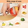 2 in 1 Stainless Steel Vegetable Peeler for Carrot Potato Melon Fruit Vegetable Cutter Fruit Slicer Kitchen Gadget Paring knife