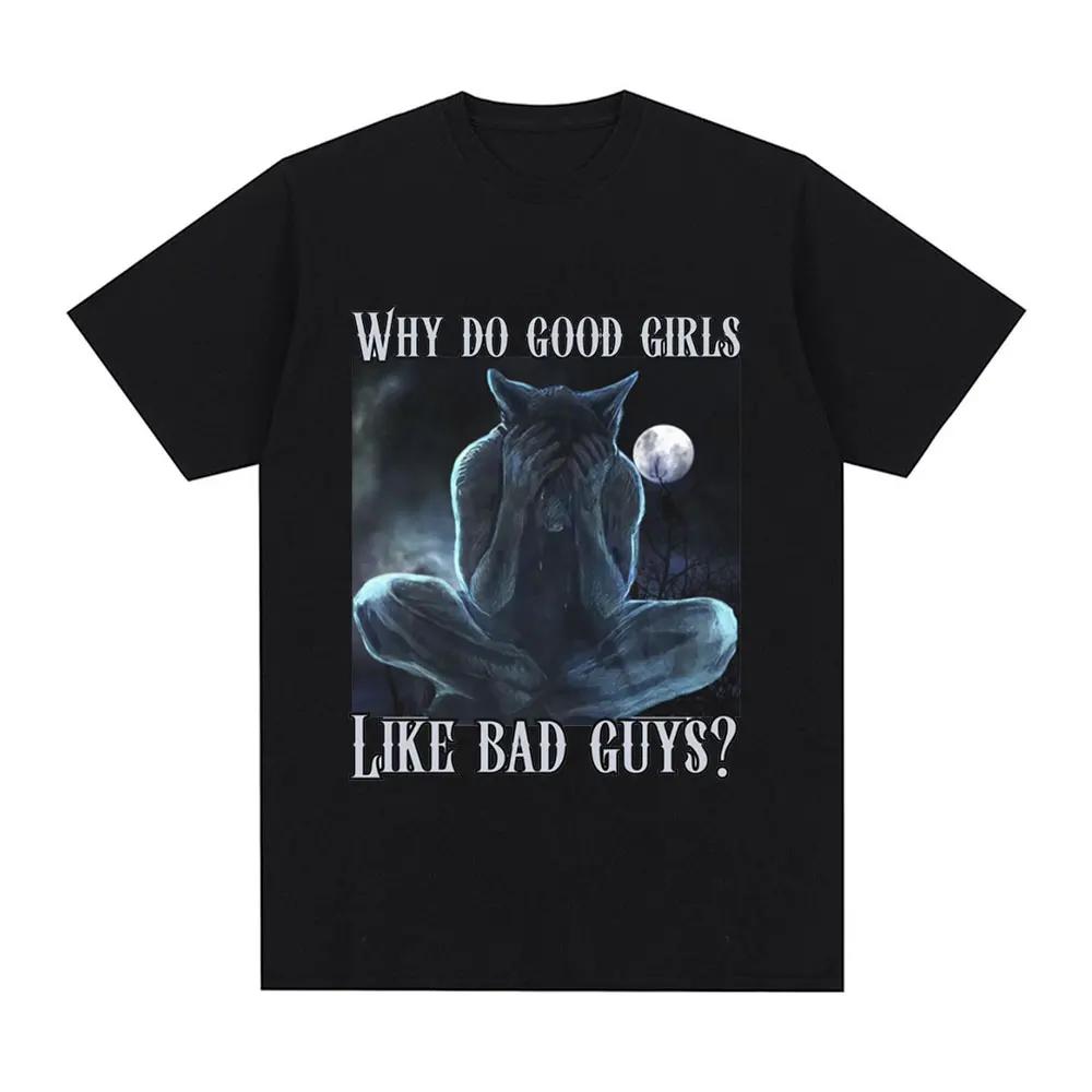 Unisex Sitting Wolf Literally Me Funny Meme T Shirt Women Casual Short Sleeve T-shirts Hip Hop Vintage Tee Shirt Unisex Women Clothing