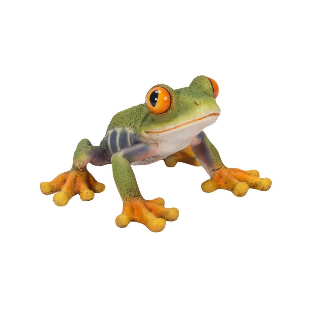 Ubia Small Yellow Tree x 9 x Garden Cute Frog, 9.6 5.5 cm, Figurine, Animal, Decoration, Realistic, Frog, H13044-1