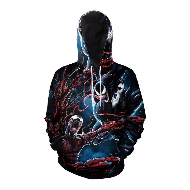 Hip-hop street new Halloween couple loose large size hooded sweater baseball cap personalized autumn clothes woman