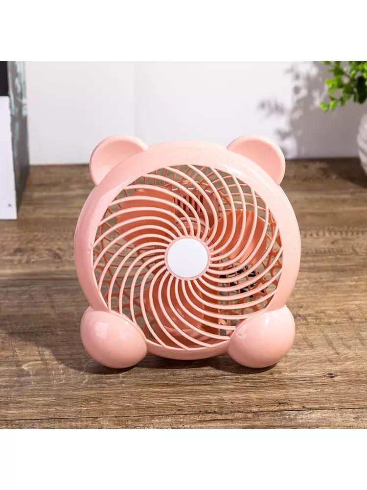 New 7inch Cartoon USB Silent Electric Fan Desktop Small Fan Office Computer Plastic Fan Mini Fan
