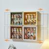 Wall Mounted Multi Style Blind Box Storage Rack Magnetic Suction Bubble Mart Figurine Display Cabinet Dustproof Doll Storage Box