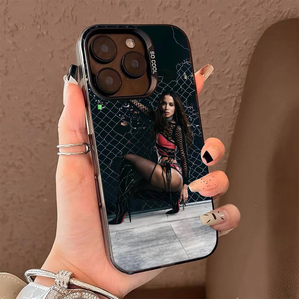 singer A-anitta funk generation phone case for iPhone 17 17Air 16 15 14 13 12 11 Pro Max Plus Colorful Silver
