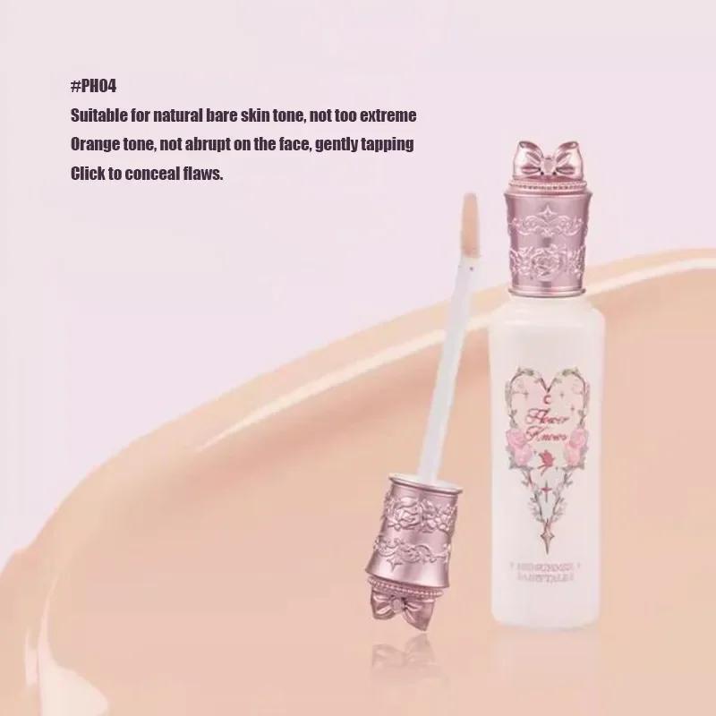 Flower Knows Středolétý korektor Lehký krém s kyselinou hyaluronovou, Tekutý rozjasňovač na kruhy pod očima a zarudnutí