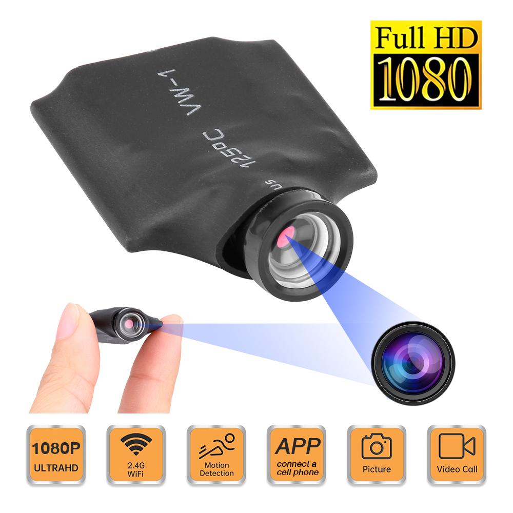 WiFi Mini Camera Wireless 1080P Surveillance Security Video Cam Night Vision Motion Detect Camcorder in Home Office Video Record