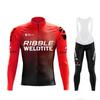 Ribble Weldtite Pro Traspirante Manica Lunga Uomo Set Maglia da Ciclismo Abbigliamento Bici MTB Abbigliamento da Bicicletta Autunno Maillot Ropa Ciclismo