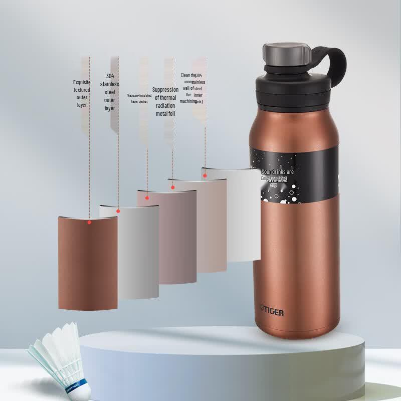 Tiger Outdoor Travel Sports Cold Retention Carbonated Water Bottle