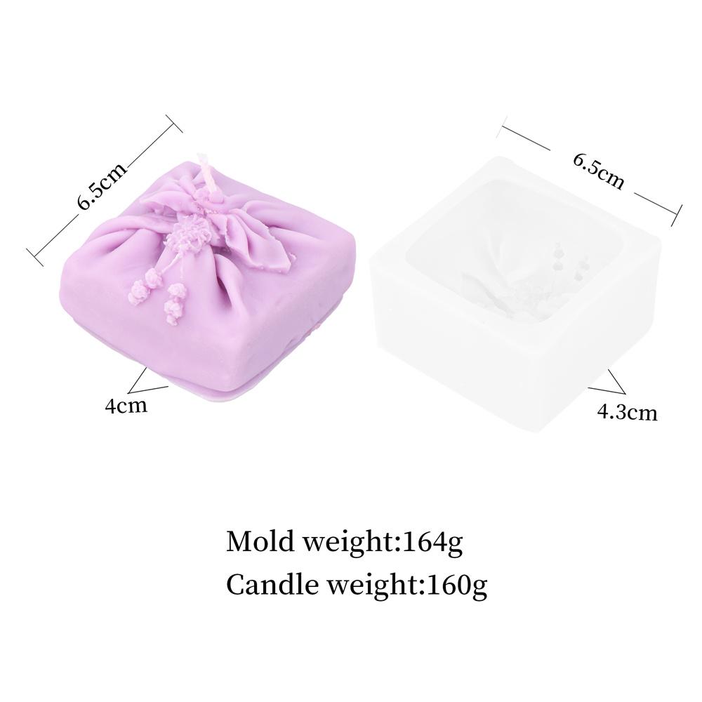 3D Reusable Gift Box Silicone Mold DIY Scented Candle Present Boxes Candles Mold Soap Resin Mould Christmas Decor