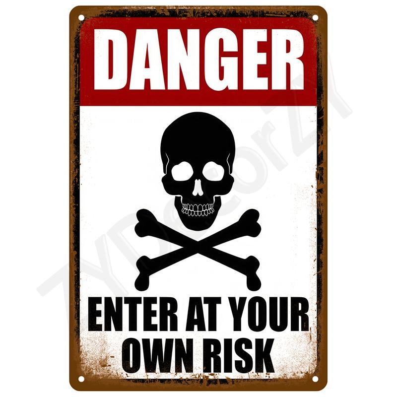 Retro Wall Art Mural Outdoor House Bathroom Home Room Decorations Decor Vintage Metal Signs Plates Tin Sign Posters Man Cave Bar