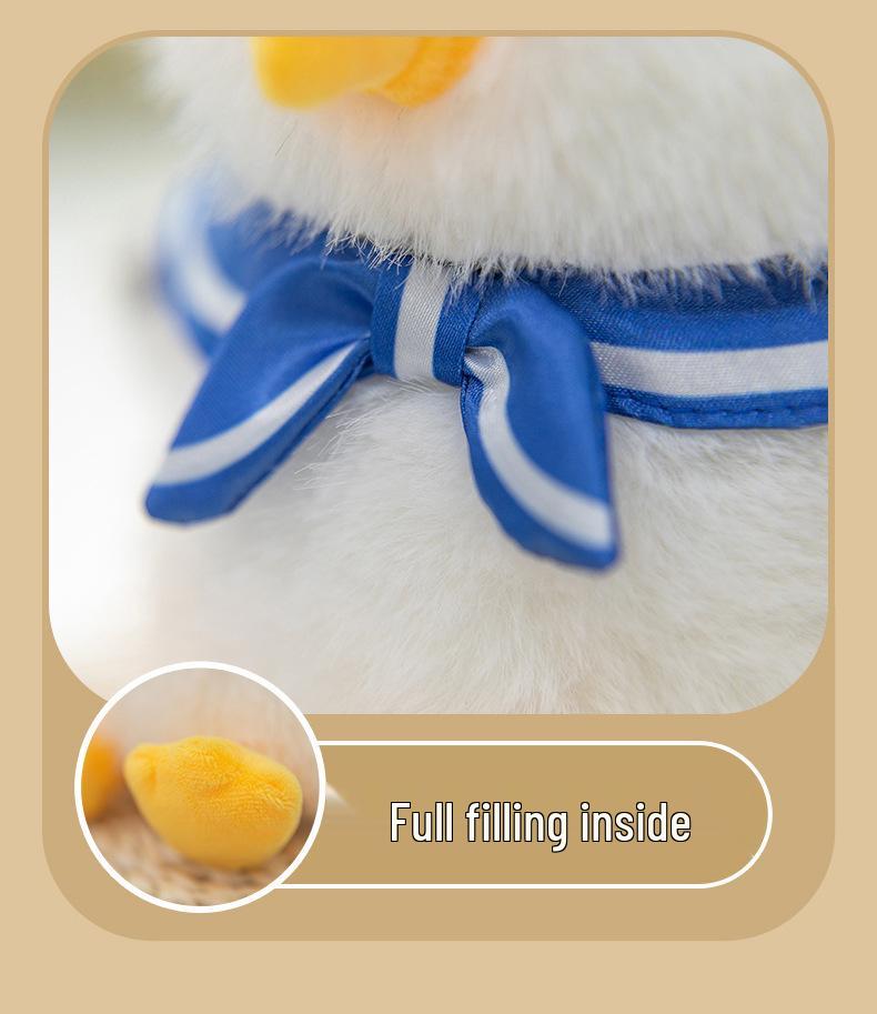 Palm Treasure Arctic Fox & Seagull Plush Keychain Charms - Cute Backpack Accessories & Birthday Gifts