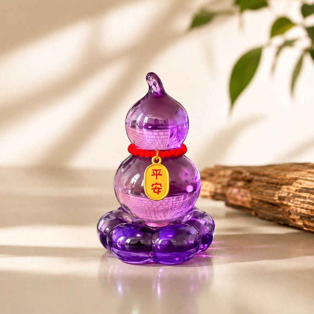 Creative Spinning Car Ornament Rotatable Mini Gourd Statue Rotating Gourd Ornament Table Decor