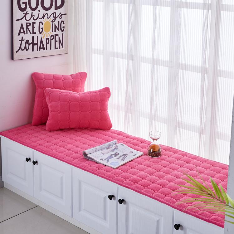 Bay Window Cushion European Style Window Sill Cushion Bedroom Balcony Cushion Decoration Tatami Non-slip Sponge Cushion
