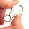 5pcs Metal Round Keychains Keyring Key Chain Ring Clip Holder Organizer for Home Car Keys Key Finder Women Men