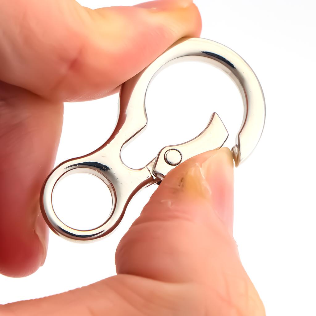 5pcs Metal Round Keychains Keyring Key Chain Ring Clip Holder Organizer for Home Car Keys Key Finder Women Men