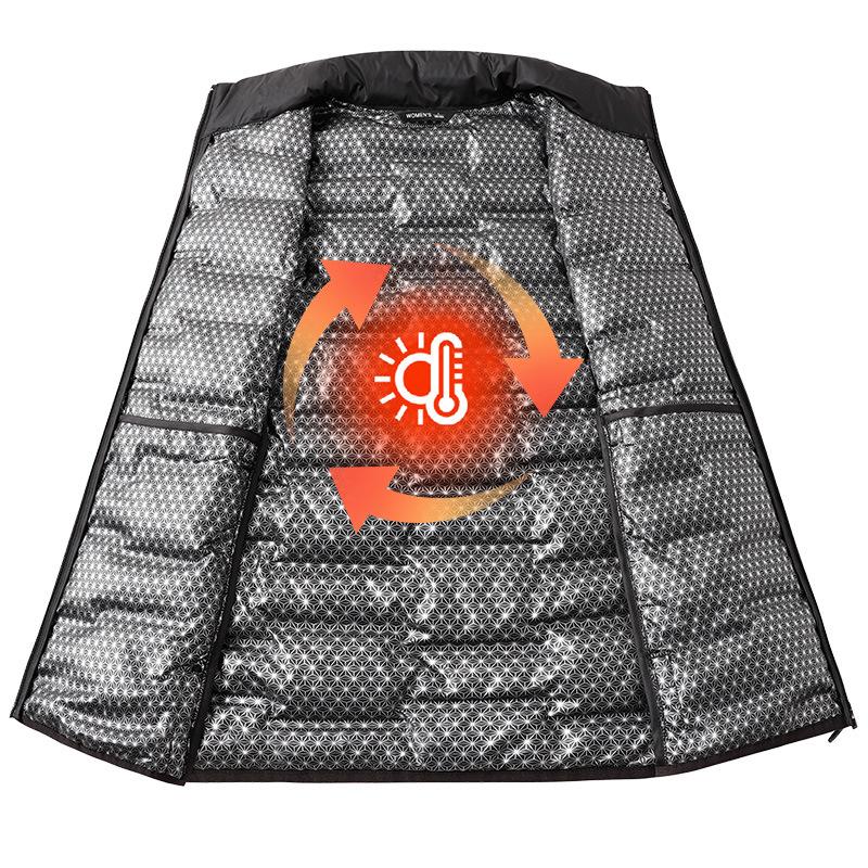 Down Vest Men's Autumn and Winter New Products Stand-up Collar Inner Thermal Vest Light Down Jacket Women