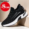 New men's mesh breathable sneakers casual growing shoes 8cm high shoes men's summer breathable 6cm elevator shoes