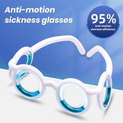 Brille gegen Reisekrankheit, lindert Reisekrankheit, Brille gegen Flugkrankheit, Seekrankheit, Brille ohne Linse, Flüssigkeitsbrille gegen Übelkeit und Schwindel für Erwachsene oder Kinder