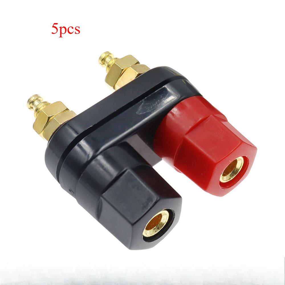 1/5/10pcs Banana plugs Jack Socket Couple Terminals DIY Connectors Red Black Connector Amplifier Terminal Binding Post Speaker