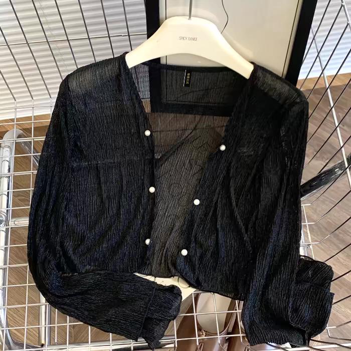 Women's Summer Ice Silk Chiffon Cardigan Shawl