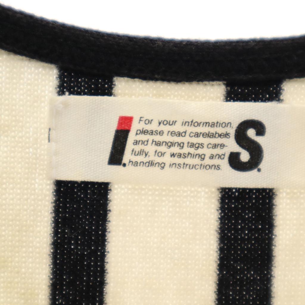 I.s. ISSEY MIYAKE 90s Made In Japan Old Striped Pattern No Sleeve Knit 9 Women Used