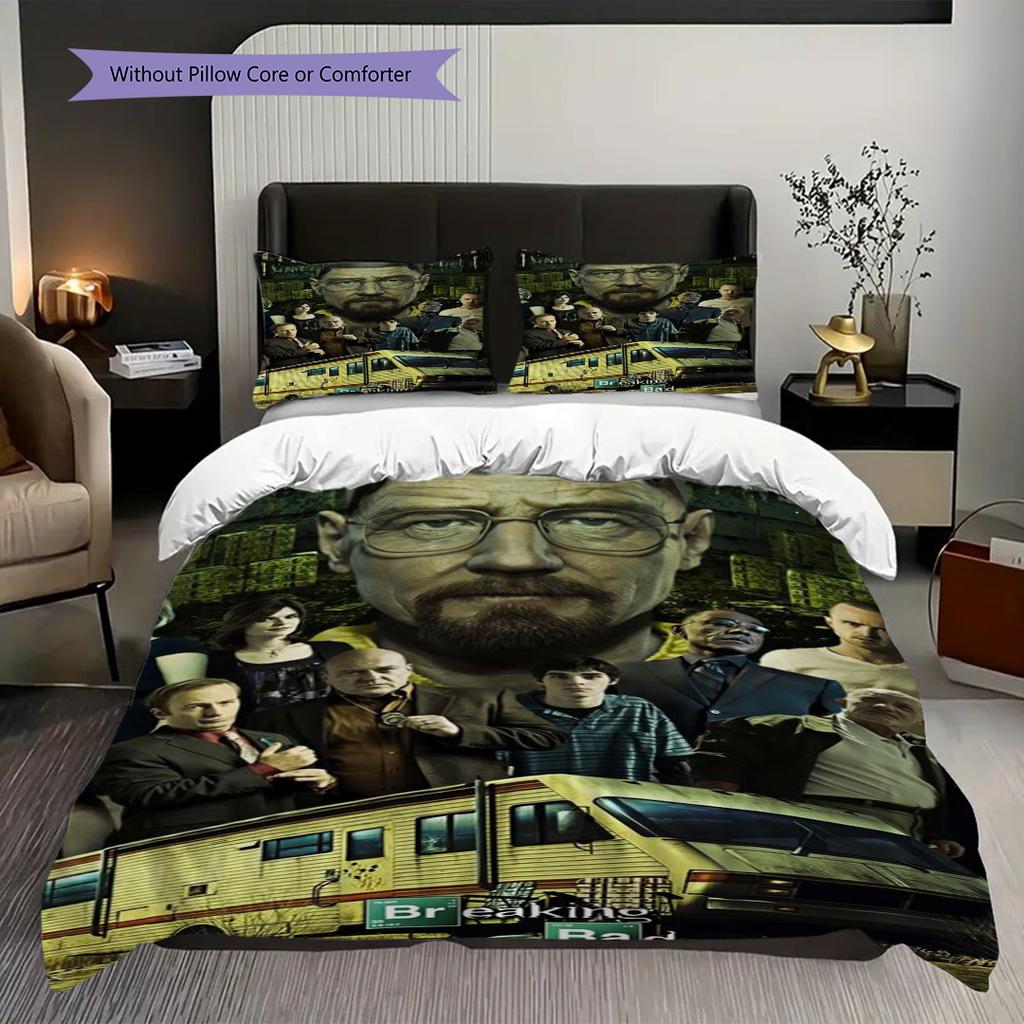 Power Betrayal Redemption Bedding (1 * Duvet Cover + 2 * Pillowcase, Without Core) 2D Flat Christmas Birthday Gift Bedding Set Soft and Comfortable