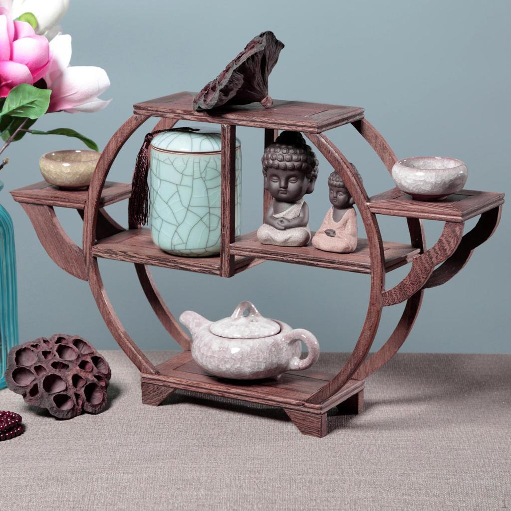 Rustic Wooden Plant Stand for Home And Office Decor
