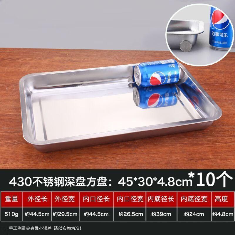 Stainless Steel Deep Rectangular Serving Tray