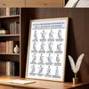 2Pcs Chair Exercise for Seniors 30-Day Plan Poster Seated Tai Chi Workout Chart for Elderly Low Impact Mobility Fitness