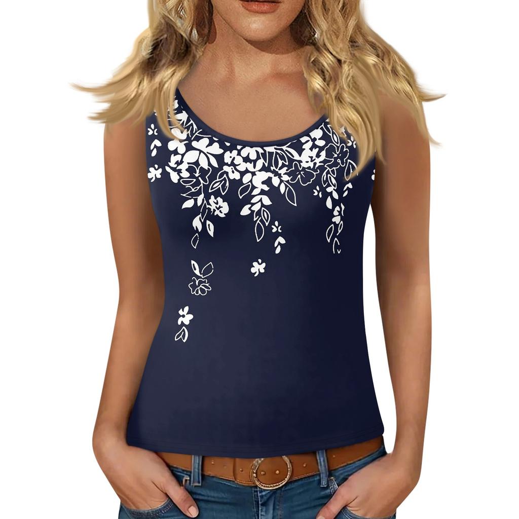 Women's Low-necked Sleeveless Vest U-neck T-shirt Suspenders