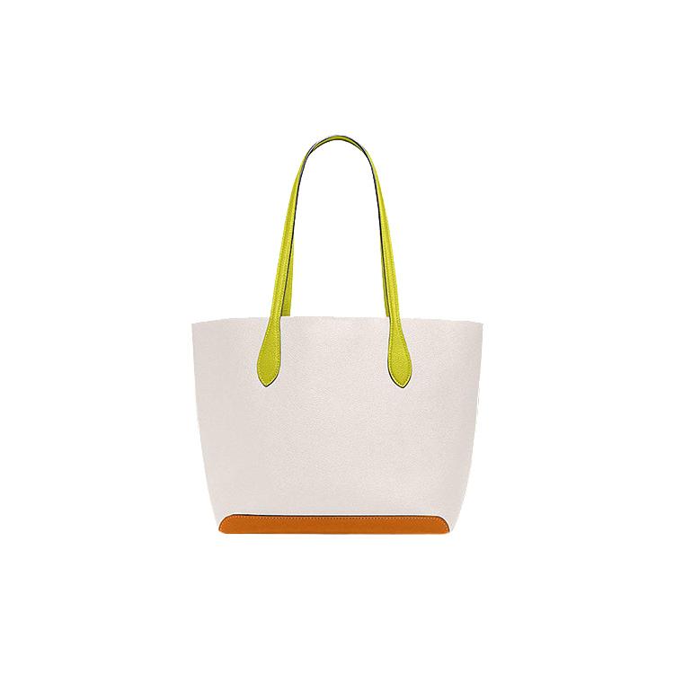 New COACH Kia Cow Leather Tote Bag Shopping Bag Handbag Shoulder Bag Women's Chalk Multicolor CA097-B4CAH