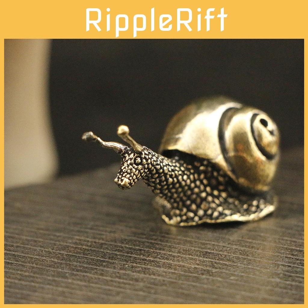 Solid Brass Snail Ornaments Tea Pet Vintage Copper Simulation Decorations Toy
