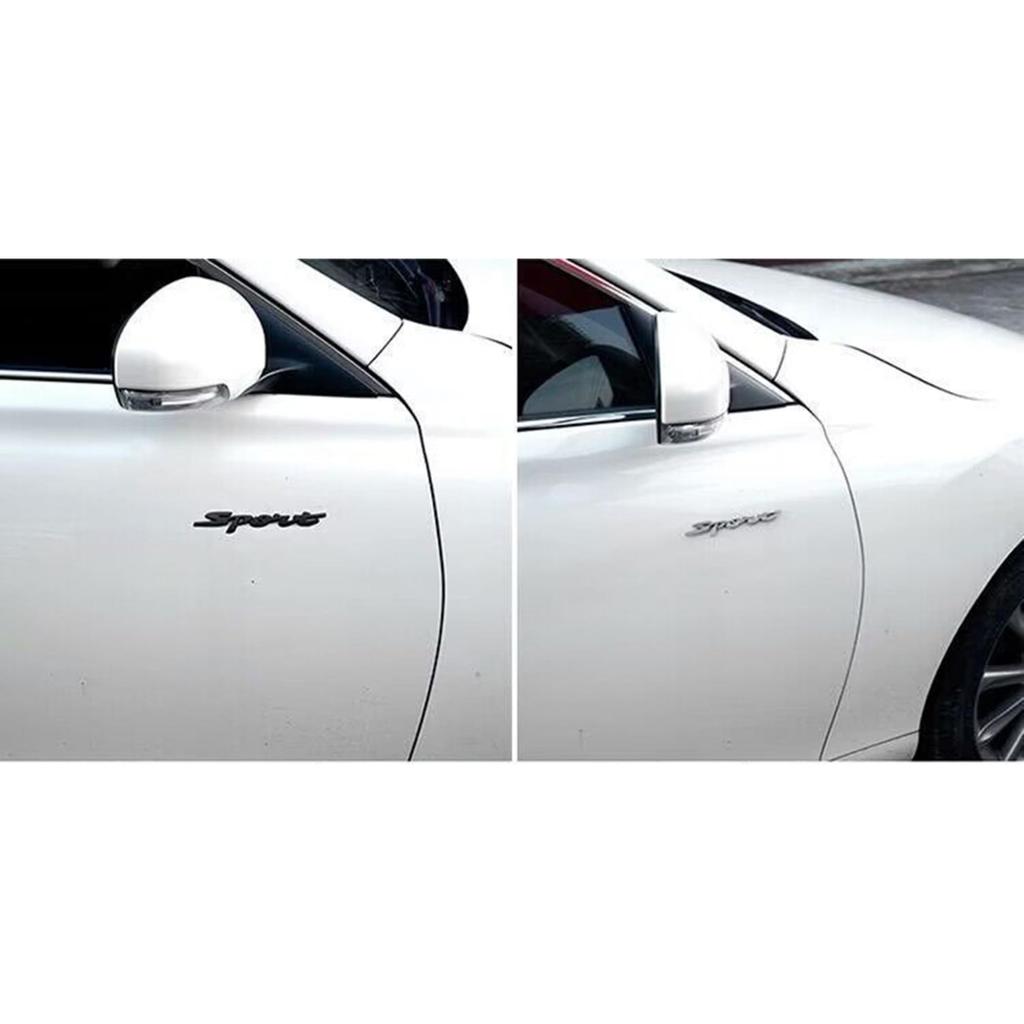 YIDELI Universeller SPORTS Aufkleber für Sportwagen Auto 3D 3D Metall Emblem Logo Auto