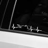 Reflective Car Sticker Heart Electrocardiogram Vinyl Decal Personalized Auto Body Window Styling Decoration Sticker Accessories