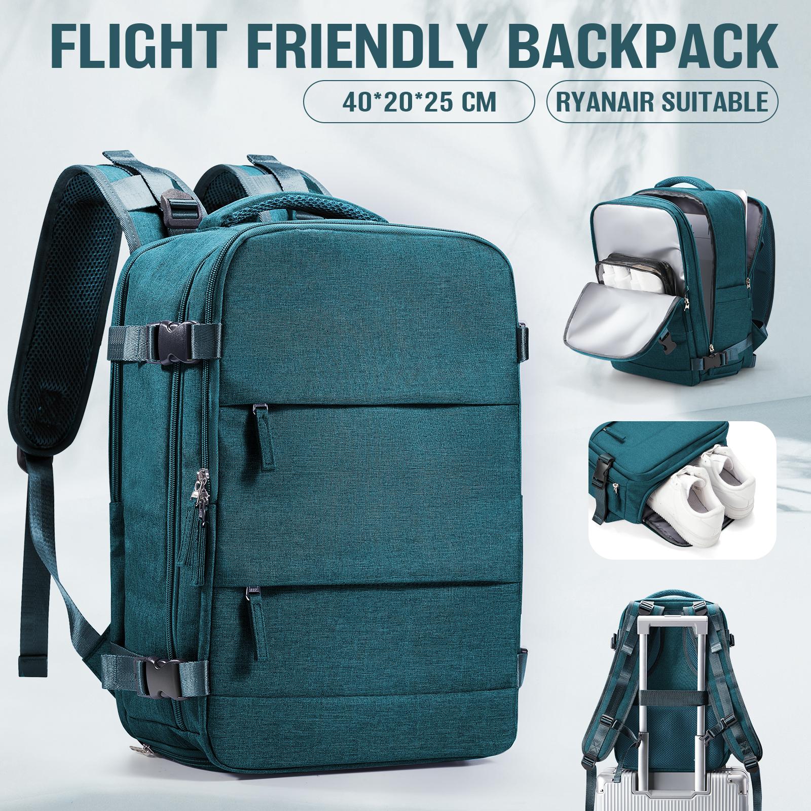 

Рюкзак для путешествий на короткие расстояния, сумка для ручной клади Ryanair 40x20x25, рюкзак для женщин и мужчин, сумка для ноутбука, для школы, ручная кладь Upgraded Version павлин голубой