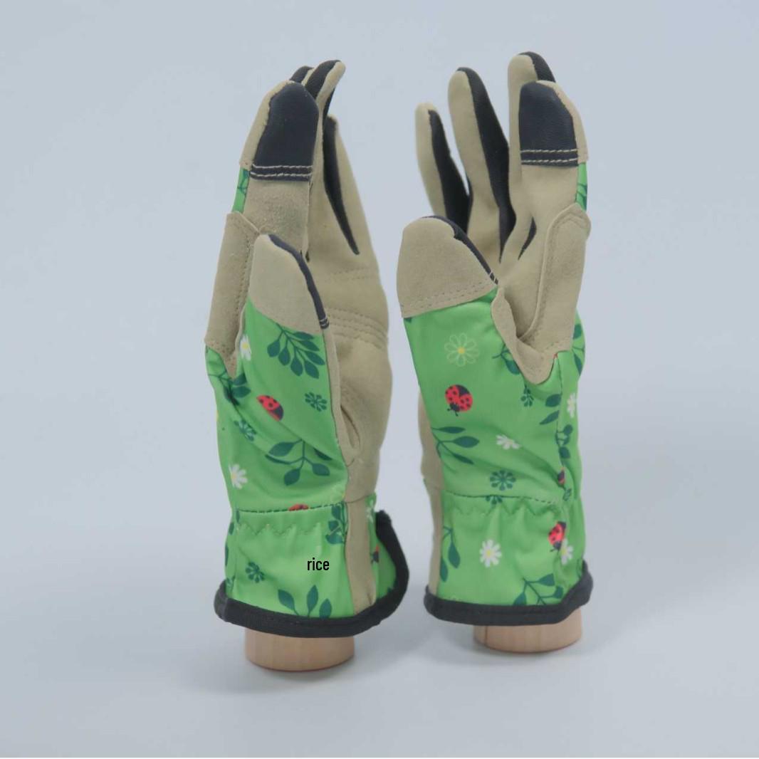 Children s Scratch-Resistant, Anti-Slip Printed Fabric Protective Gloves Medium Children s Gloves