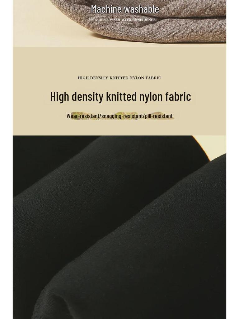 Velvet-Filled Silk Leggings: High-Waist, Slim Fit Winter Pants for Warmth and Style