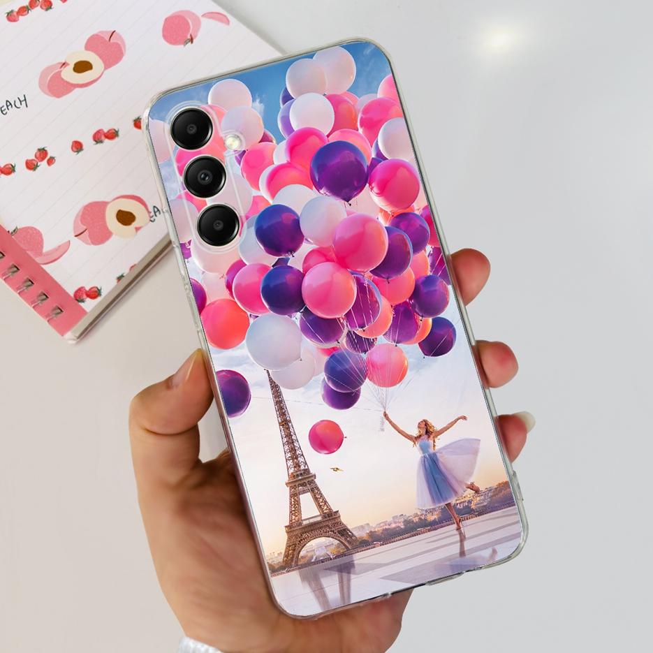 For Samsung Galaxy A05s Case SM-A057F Cute Cat Cartoon Cover Clear Silicone Phone Case For Samsung A05s A 05s Soft Fundas Bumper