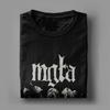Mgla T Shirts for Men 100% Cotton Novelty T-Shirt Round Neck Band Tees Short Sleeve Tops 4XL 5XL