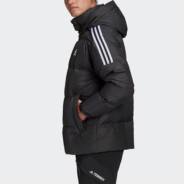 New Adidas Down Jackets Men Black GF0101